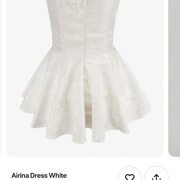 White mini dress with shorts - Picture 2 of 4